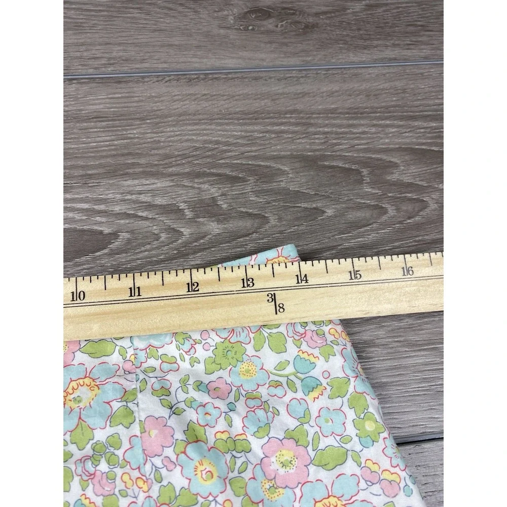 Rebecca Taylor Women's Floral Patterned Tie Skort White Pink Green Size 10‎